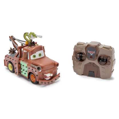 Disney Store Official Tow Mater Remote Control Car - Tow Mater Toy RC Car with Crash & Rebuild Features - 2.4GHz Radio Control - Futuristic