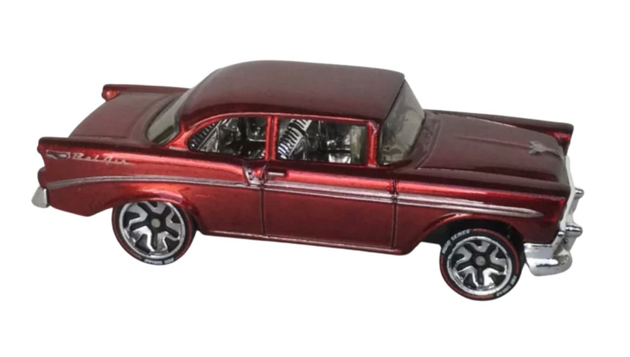 Hot Wheels id Uniquely Identifiable Vehicles Red 56 Chevy Bel Air