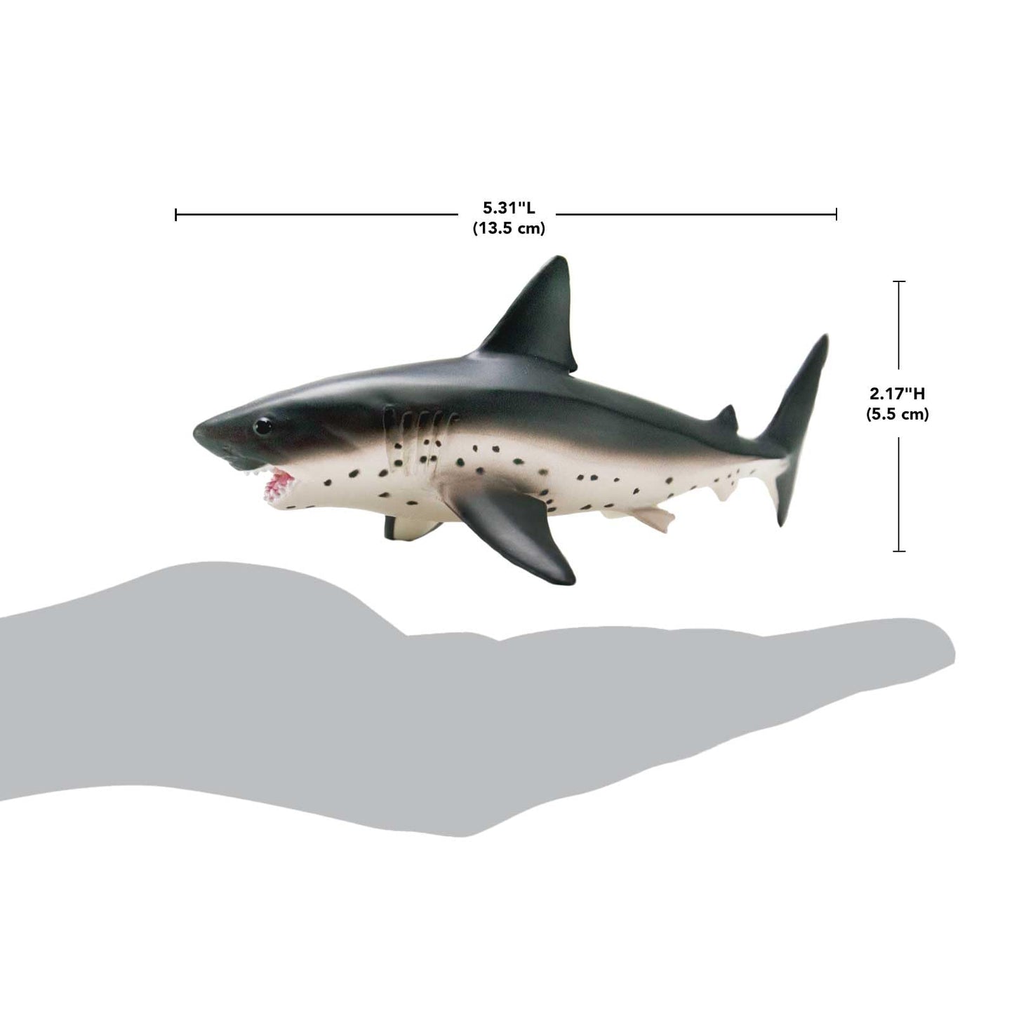 Safari Ltd. Salmon Shark Figurine - Hand-Painted, Lifelike 5.5" Model Figure - Fun Educational Ocean Toy for Boys, Girls & Kids Ages 3+