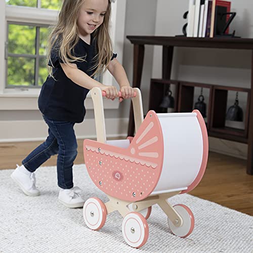 Fat Brain Toys Emery's World - Pretend & Play Pram - Stroller for 12-16-Inch Dolls