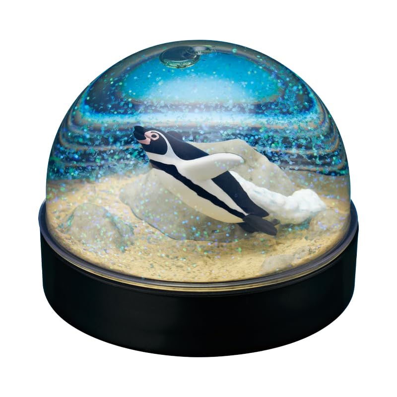 Marine Life Miniature Aquarium sea Turtle Spotted Garden EEL Humboldt Penguin Snow Globe (Humboldt Penguin)
