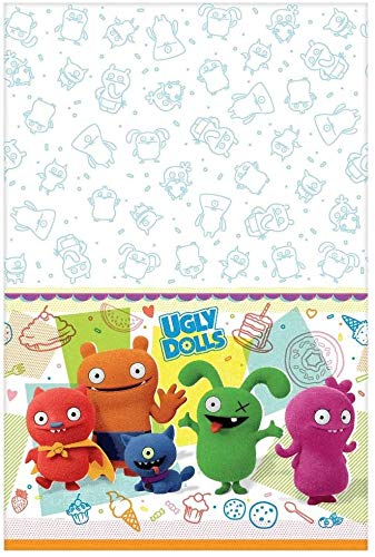 Amscan 572085 UglyDolls Movie Multicolor Plastic Party Table Cover, 54" x 96", 1 piece