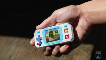 Tetris Pixel Player: Officially Licensed Tiny Tetris Video Game, Strategic Puzzle Game with 10 Bonus Games, Portable Keychain Arcade, Games for Kids