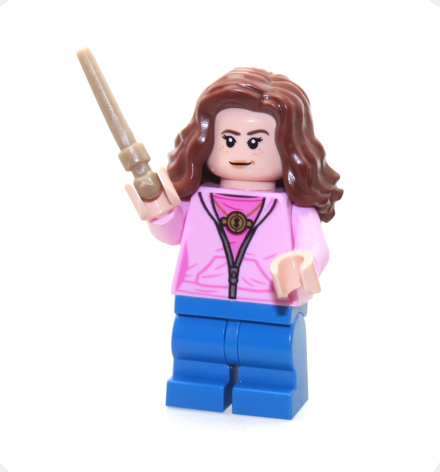 LEGO Harry Potter Minifigure - Hermione Granger in Pink Jacket (with Wand) 75947