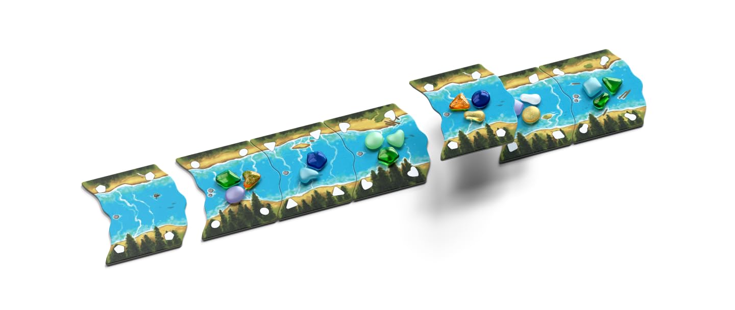 ALLPLAY - River Valley Glassworks Retail Edition Board Game for Families and Adults - Cozy Yet Clever Drafting Game - Colorful, Tactile Pieces