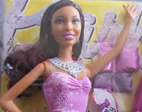 Barbie Loves Glitter Glam Vac and African-American Doll