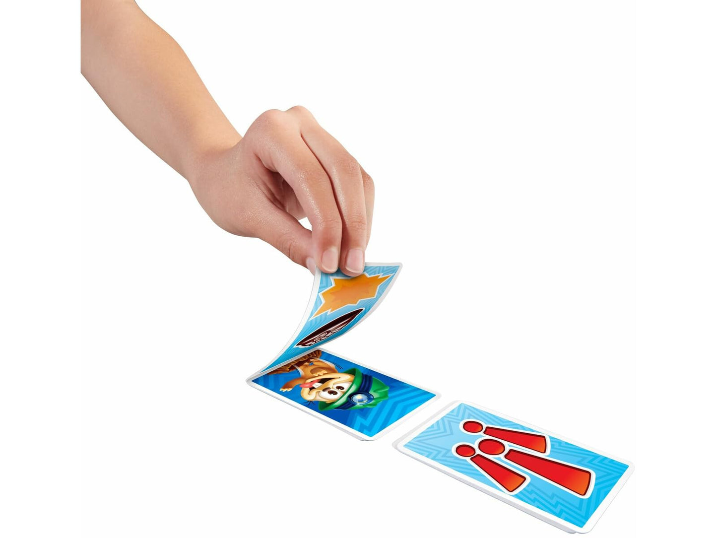 Mattel Games WHAC-A-MOLE Match-A-MOLE Kids Card Matching Game with Mole Smackers for 2 to 3 Players 5 Year Old & Up