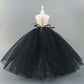2pcs/lot Fashion Petticoat for 11.5" 1/6 Doll Slip Wedding Dress Underskirt Clothes Outfits 1/6 BJD Dollhouse Accessories (2pcs Black Slip)