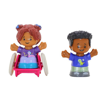 Little People Girl in Wheel Chair and Boy Play Set