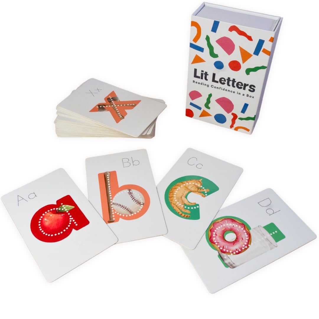 Lit Letters Phonics Flashcards - Preschool ABC Sounds for Early Reading