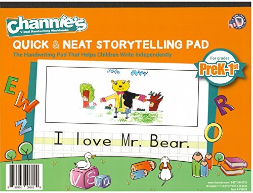 Channie’s All-in-One Visual Handwriting & Math Workbook Set for Pre-Kindergarten - 1st Grade Elementary School Students (5 Pack)