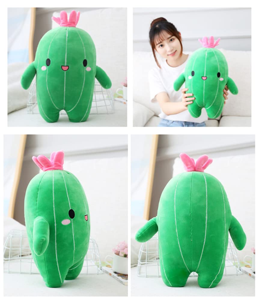 NatureMan Cactus Stuffed Plant Plush Toy with Smile Face Super Cute Soft Cactus Plush Pillow Creative Plush Plant Cactus Decoration Great Birthday