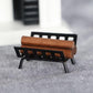 Miniature BBQ Grill Set, 1:12 Scale, Cooking Tool Garden Decoration Kitchen Accessories Roasting Cart Firewood Rack Holder
