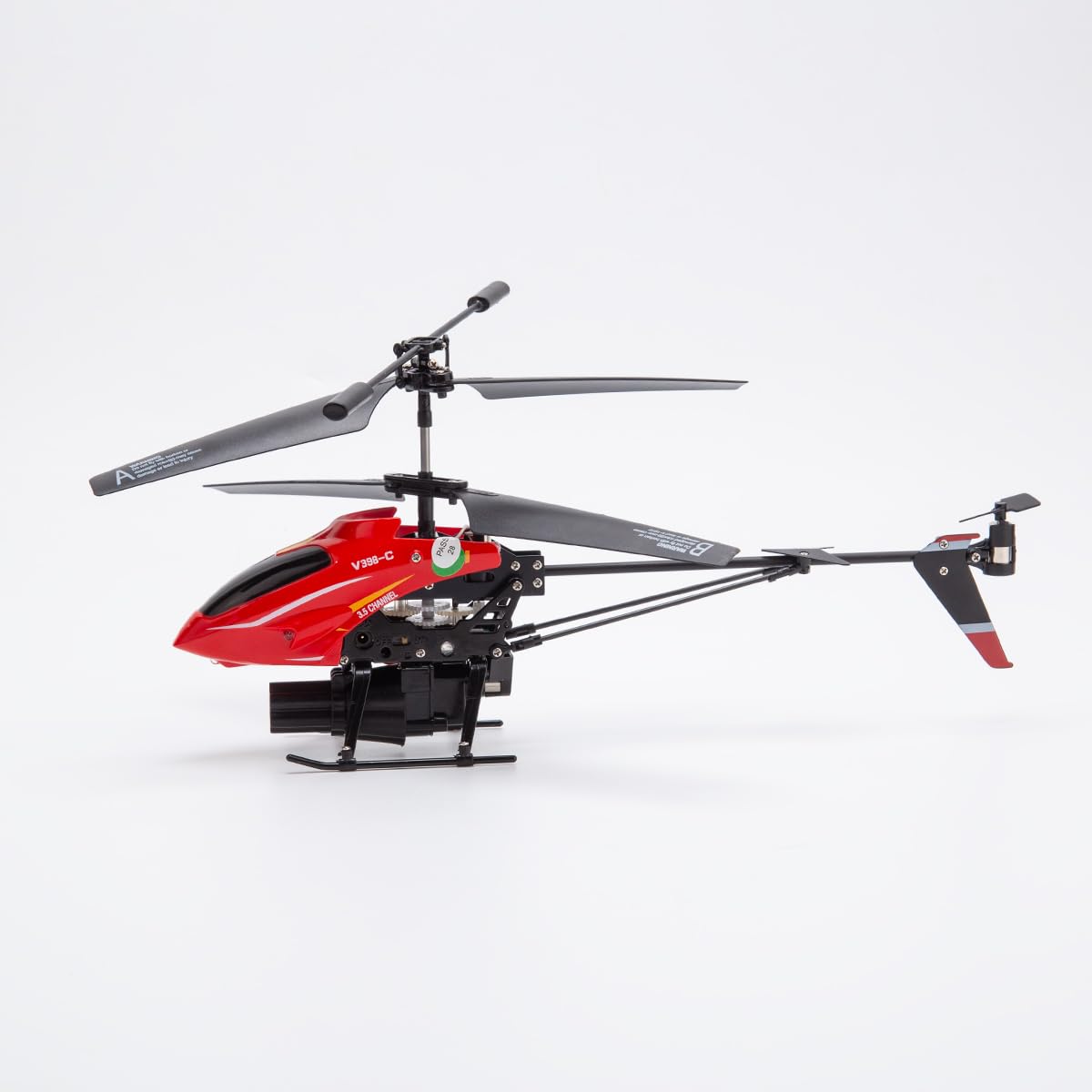 YounggDiy WL V398-C Mini Armed Helicopters, 2.4G 4CH Dual-Blade RC Aircraft with Lights and Missile Launching System, Hobby in Remote Control