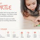 Anamalz Turtle Wooden Animal Toy for Toddlers, Fun and Posable Turtle for Early Learning, Montessori, and STEM, Smooth Natural Wood, Boys and Girls
