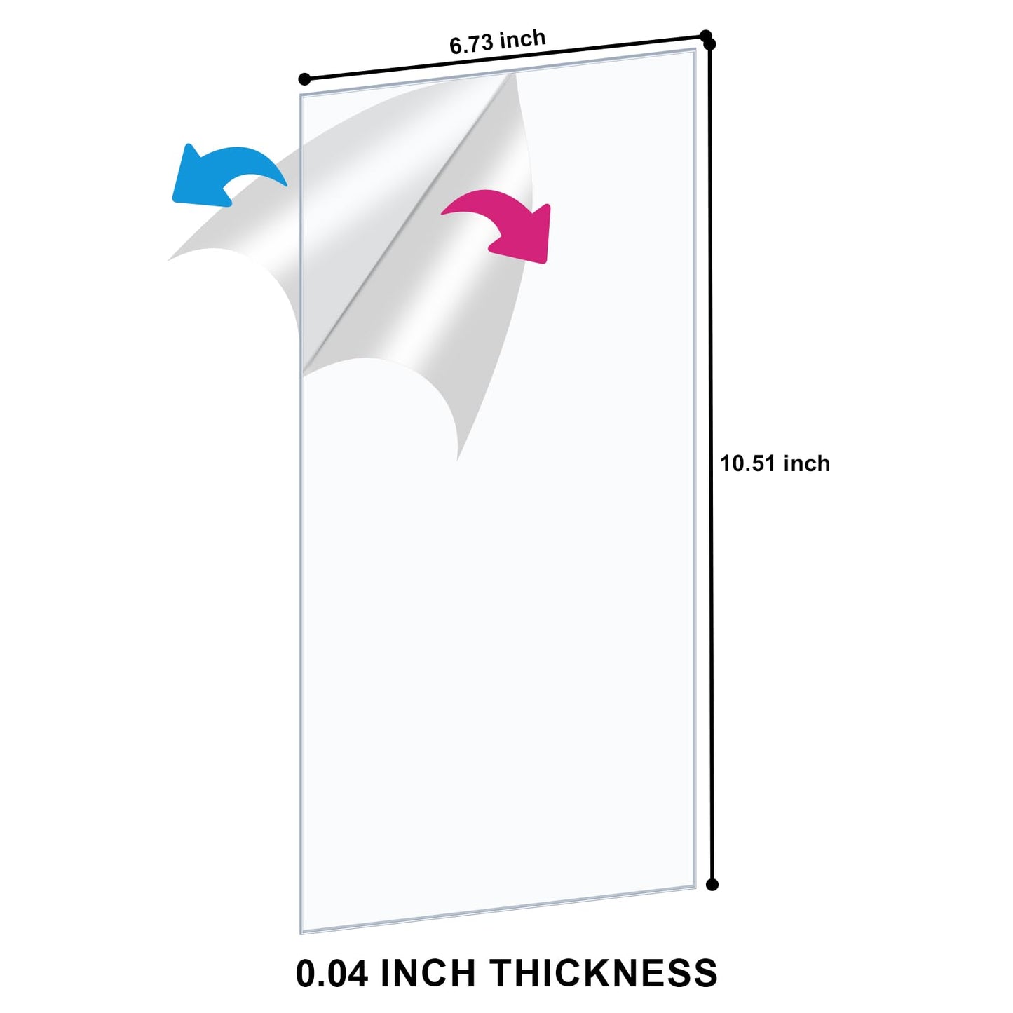 25ct PET Current Comic Book Boards - 6 3/4" x 10 1/2" Acid-Free Ultra Clear Rigid Plastic Comics Board, for Displaying Double-Sided Cover Art, Fits