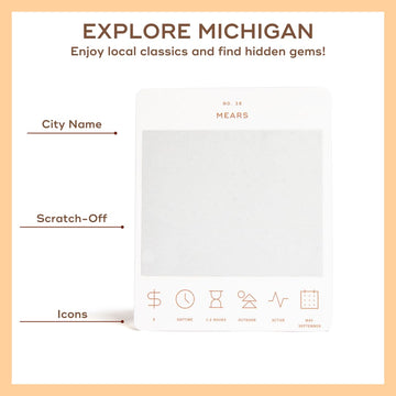 Michigan Adventure Bucket List: 50 Scratch-Off Cards for Outdoor Activities, Tourist Attractions, and Road Trips - Perfect Travel Gift and Guide