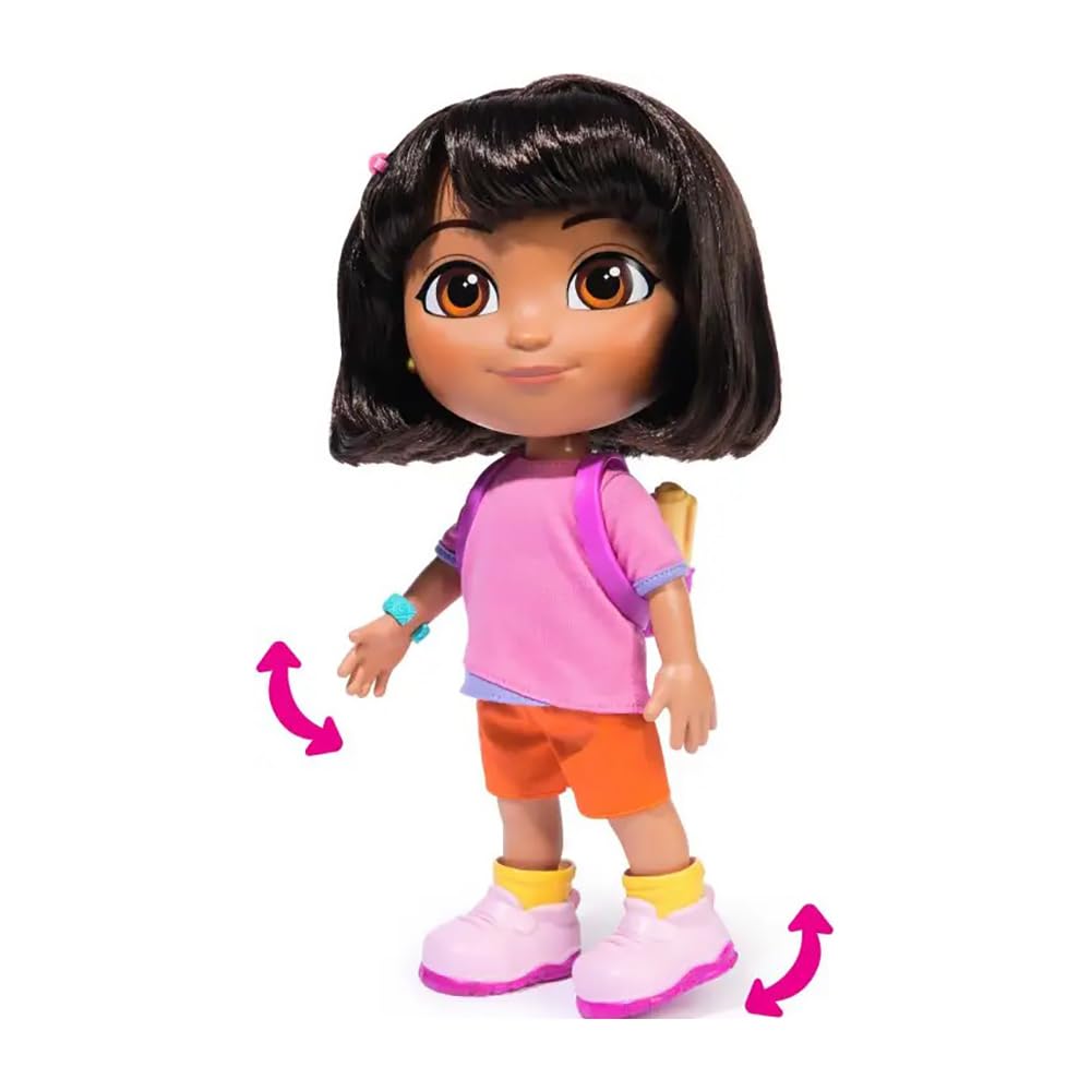 Dora, Dora doll sings and explores music, sound effects, bilingual sets, doll clothes and accessories, toys for girls and boys from 3 years
