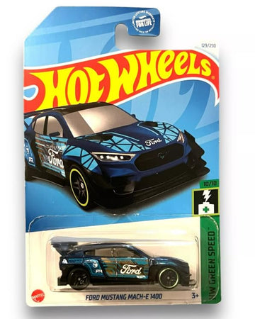 Hot Wheels Ford Mustang Mach-E 1400, HW Green Speed, 1:64 Scale Diecast, Treasure Hunt, 10/10