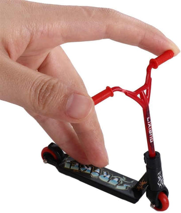 Weicoca 2Pcs Mini Two Wheel Finger Scooter, Adult Training Scooter, Cute Tiny Trick for Party Favors, Multi Colored Magic Kits and Accessories, Funny