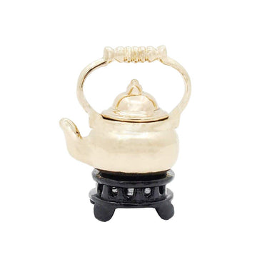 Odoria 1/12 Miniature Tea Kettle Dollhouse Decoration Accessories, Gold