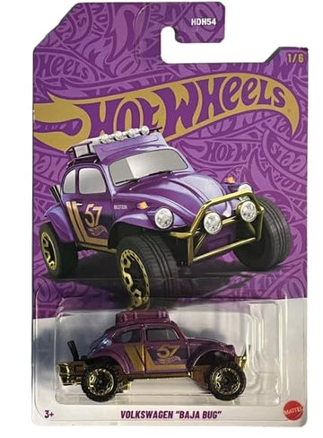 Hot Wheels Purple Volkswagen Baja Bug, 57th Anniversary 1/6, 1:64 Scale Diecast