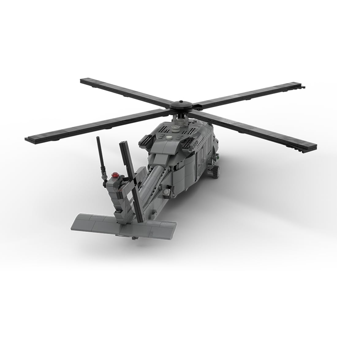 FunXylophy 1/35 Scale UH-60 Black Hawk Military Helicopters Building Blocks, Collectible Military-Themed Model to Build and Display, Great Gift