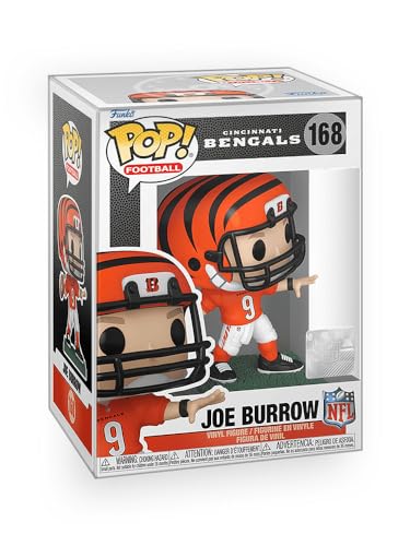 Epic Collectibles Pop Football: Bengals - Joe Burrow Vinyl Figure Bundled with Box Protector Compatible for Funko