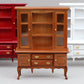 AirAds Dollhouse 1:12 Dollhouse Miniatures Furniture Buffet and Hutch for Dining Room for Silverware and Table Cloths Formal Dishes Cupboard (Brown)