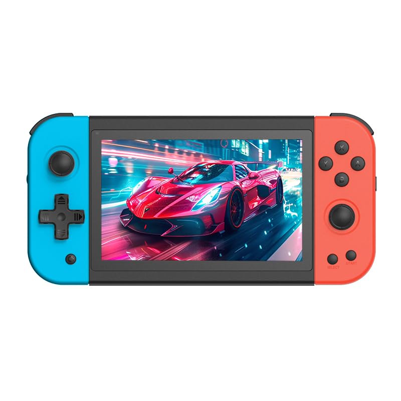 X51 Handheld Game Console - 5.1 Inch HD IPS Display, 32GB, Built-in Retro Arcade Games, Linux System, Rechargeable Battery, Portable Gaming Player
