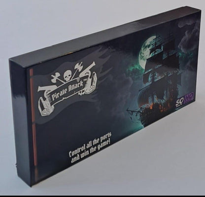 Pirate Attack Board Game, 2-3 Players, Strategic Port Control Game