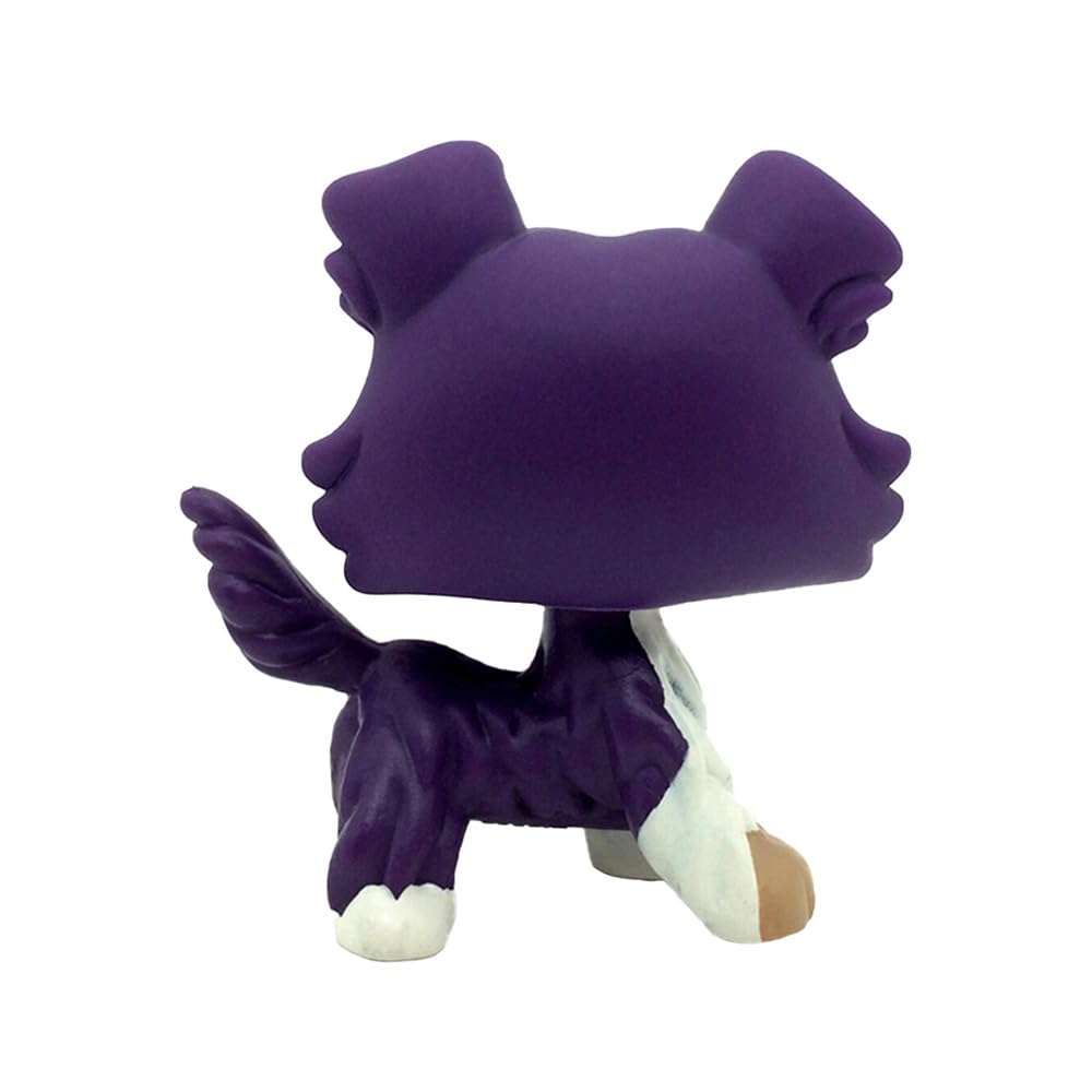 SRJLPS Purple Collie Dog #1676 Mini Pet Toys Animal Figure