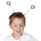 Bold & Shiny Silver Martian Antenna Head Bopper For Kids - 1 Pc - Unisex Costume Accessory, Dazzlin & Adorable - Perfect For Galactic-Themed Events