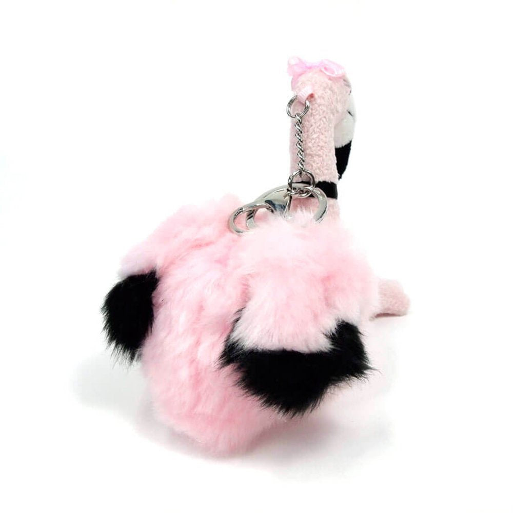 GUND Fashionable Flamingo Plush Stuffed Animal Keychain, Pink, 9”