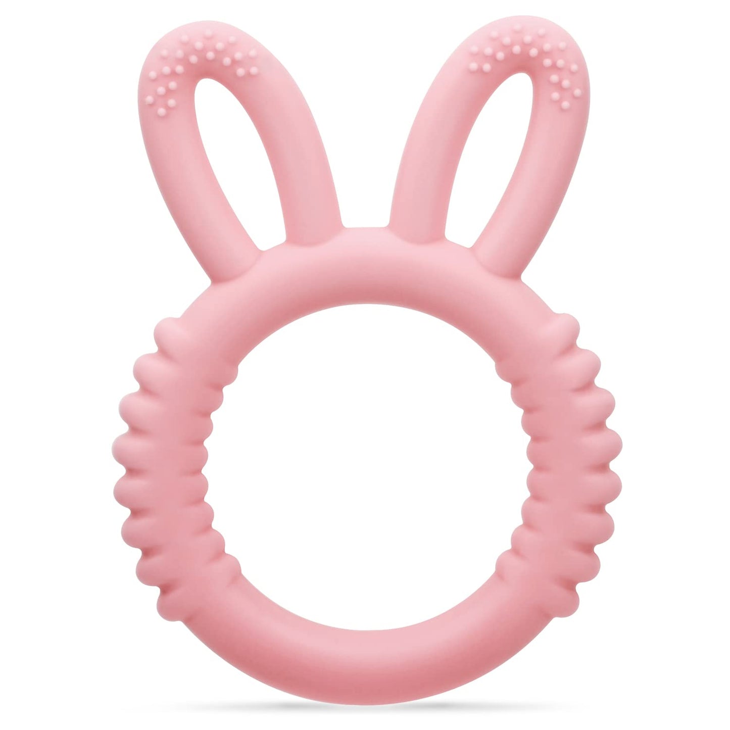 MISSLILI Silicone Babies Teethers Baby Teething Toys for Soothe Massage Sore Gums for 3-12 Months Infants, BPA Free, Easter Gifts for Boys and Girls