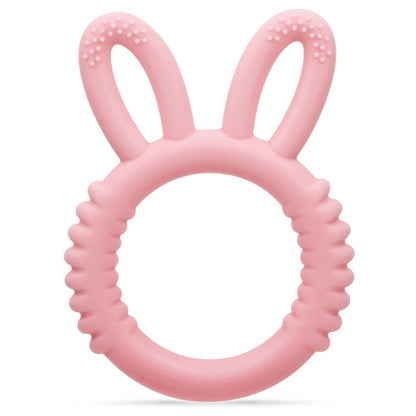 MISSLILI Silicone Babies Teethers Baby Teething Toys for Soothe Massage Sore Gums for 3-12 Months Infants, BPA Free, Easter Gifts for Boys and Girls