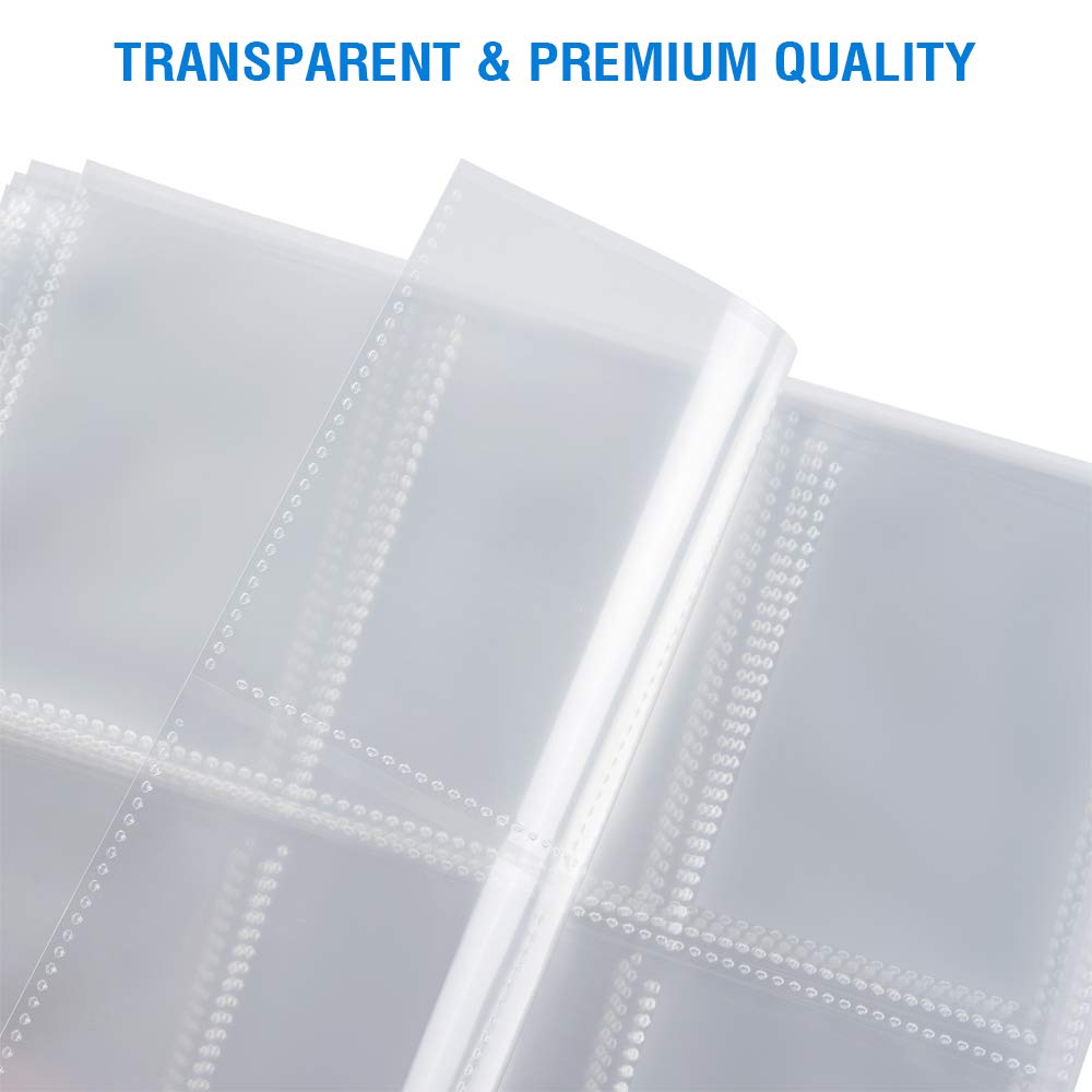 Sooez 9 Pocket Page Protectors, Trading Card Sleeves for Binder, 36 Pack
