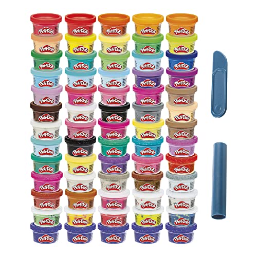 Play-Doh Ultimate Color Collection 65-Pack of 1-oz Cans, Includes Sparkle, Confetti & Color Burst, Back to School Classroom Supplies, Preschool Toys,