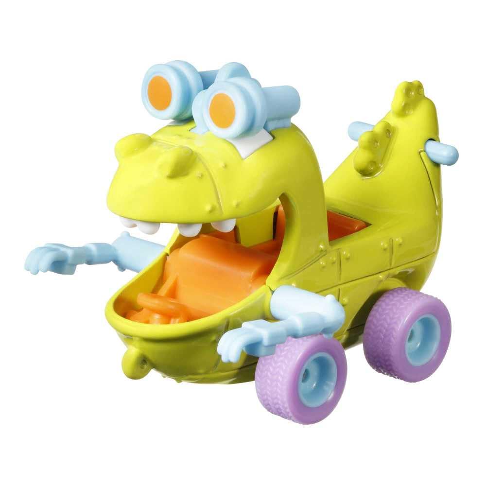 Hot Wheels Retro Entertainment Collection of 1:64 Scale Rugrats Reptar Car from Blockbuster Movies, TV, & Video Games, Iconic Replicas for Play or