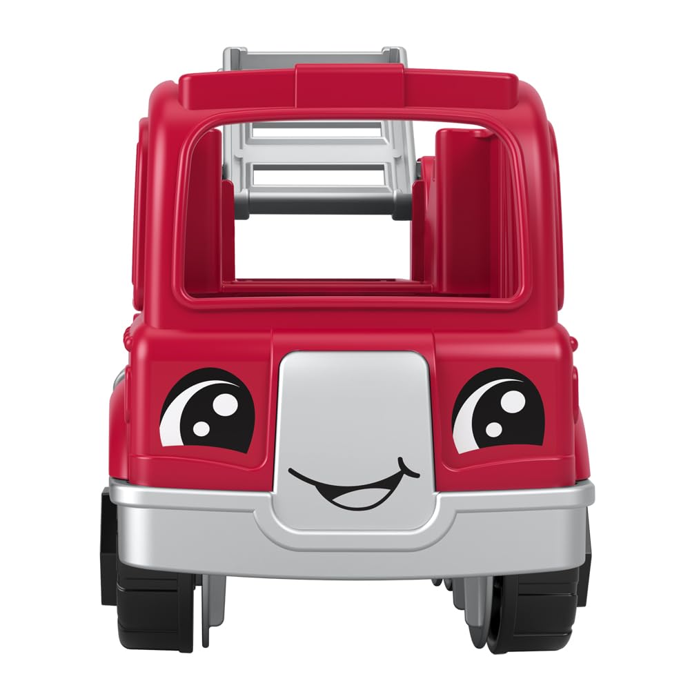 Replacement Part for Fisher-Price Little People Preschool Firestation Playset HPX85 - Replacement Red and Gray Fire Truck