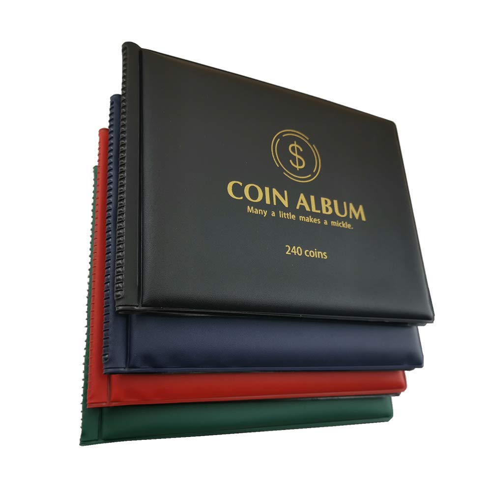 MUDOR Coin Collection Holder Album for Collectors, 240 Pockets Coin Book