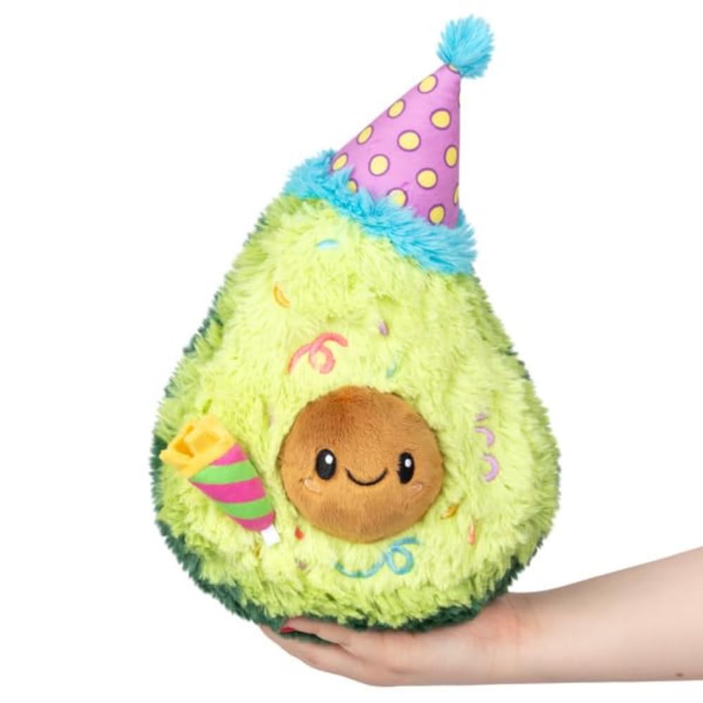Squishable - Mini Birthday Avocado - Comfort Food Collection - 12 in - Soft Toy Collectible Stuffed Animal