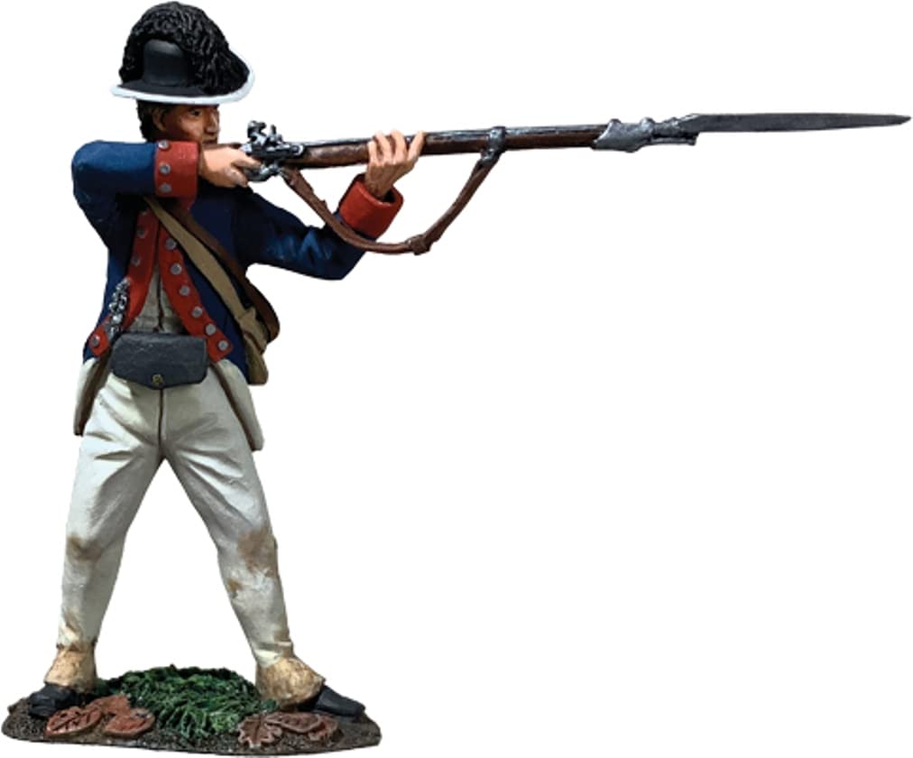 W. Britain American Revolution 16111 Wayne's Legion Infantryman Standing Firing Rifle 1794 1:30 Scale Metal