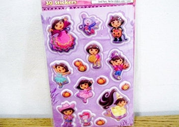 Stickety Doo Da Halloween Puffy Stickers - 30 Stickers Dora the Explorer Tico