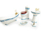 Dollhouse Bathroom Set 1/12 Scale Toilet Ceramic Miniature Furniture Accessories