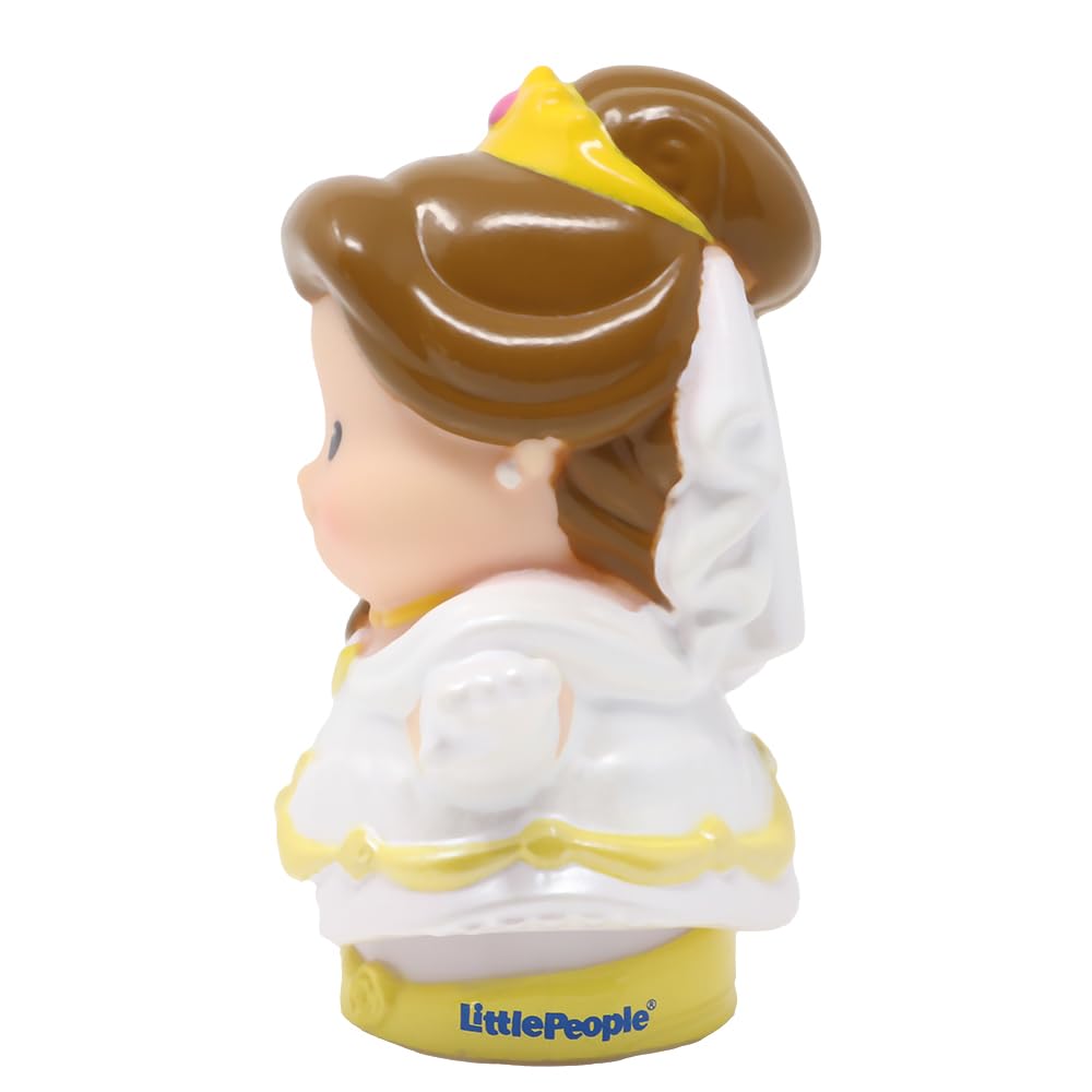 Fisher-Price Replacement Part for Collectible Little People Princess Castle Dollhouse Playset Y1578 - Replacement Bride Princess Belle Figure in