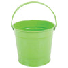 Bigjigs Toys Green Children's Bucket - Steel Garden & Beach Bucket with Riveted Swivel Handle, Quality Outdoor Toys, Ideal Crabbing Bucket & Beach Toy