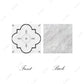 iLAND Double-Sided Dollhouse Flooring Tiles 115PCS for 1/12 Scale and 1/6 Scale Accessories, Reversible French Floral & Marble Tiles, Miniature