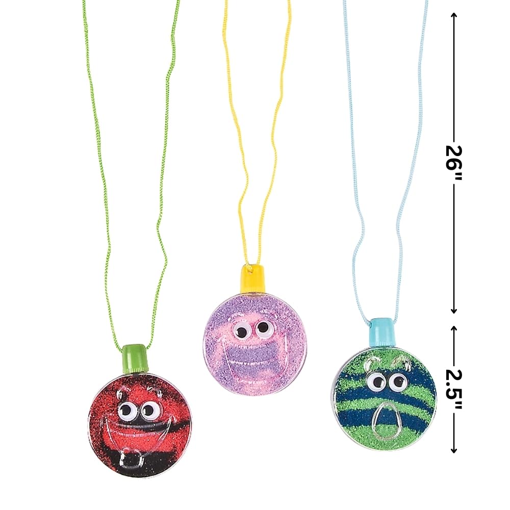 Wiggle Eye Sand Art Necklace - Crafts for Kids and Fun Home Activities