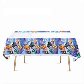 Jlemon 2pcs Wings of Fire Birthday Party Supplies Tablecloth Pack Plastic Table Covers for Kids Wings of Fire Dragon Theme Birthday Party Decorations
